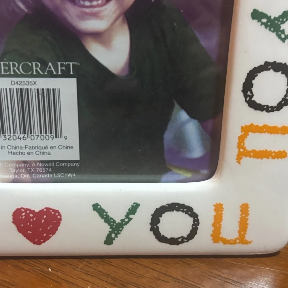 Vintage I Love You Picture Frame Home Decor Colorful Mother's Day Gift 3x5